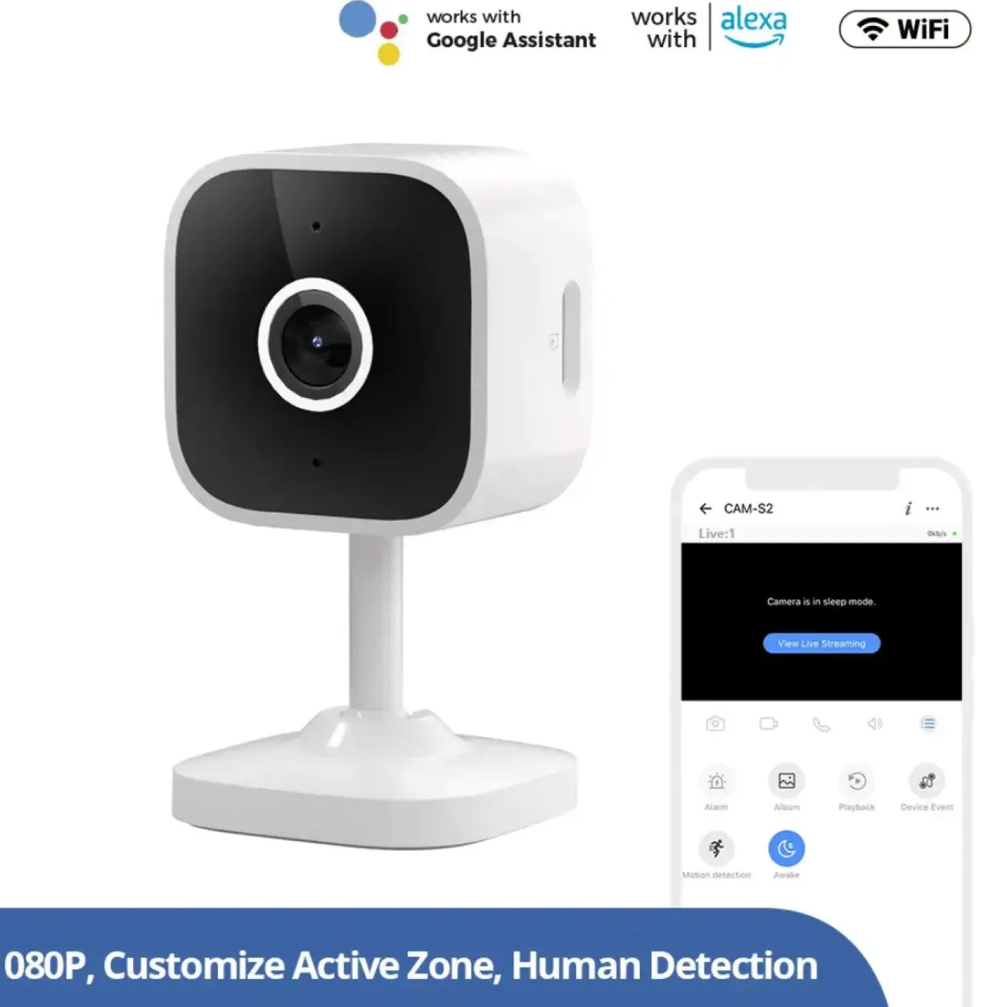 Sonoff Cam Slim Gen2 | Overvågningskamera | Nightvision | 1080P | WiFi