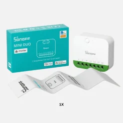 Sonoff MINI DUO Smart Relæ | Matter over WiFi | 2CH | Max. 16A | MINI-2GS