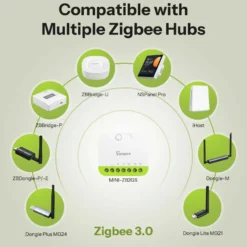 Sonoff MINI DUO Smart Relæ | Zigbee | 2CH | Max. 16A | MINI-ZB2GS