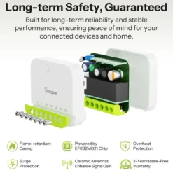 Sonoff MINI DUO Smart Relæ | Zigbee | 2CH | Max. 16A | MINI-ZB2GS