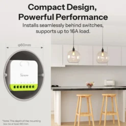 Sonoff MINI DUO Smart Relæ | Zigbee | 2CH | Max. 16A | MINI-ZB2GS