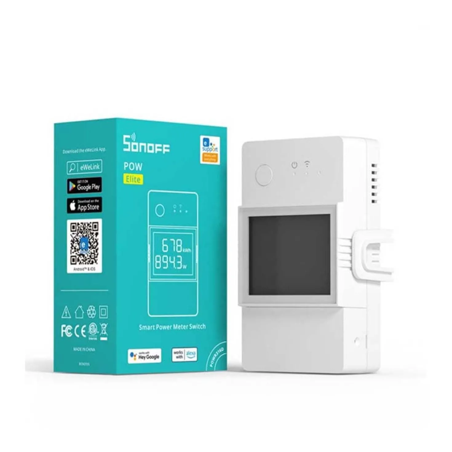 Sonoff POW Elite | WiFi Switch | WiFi Energimåler | 16A | POWR316D