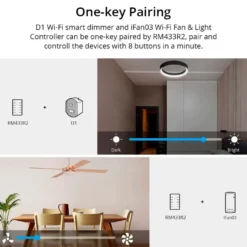 Sonoff RF Fjernbetjening | 433 MHz | Inkl. Batteri | Universal | Smart Home | RM433R2