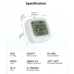 SONOFF Smart Temperatur- & Fugt Sensor | Zigbee | IP65 | SNZB-02WD