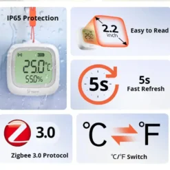 SONOFF Smart Temperatur- & Fugt Sensor | Zigbee | IP65 | SNZB-02WD