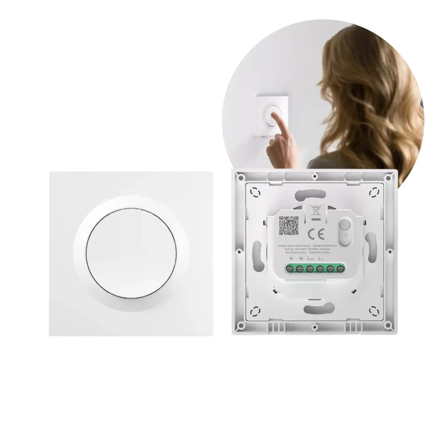 SONOFF Smart Vægkontakt | Matter over WiFi | MINIR4M-E