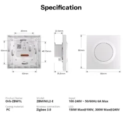 SONOFF Smart Vægkontakt | Zigbee | ZBMINIL2-E