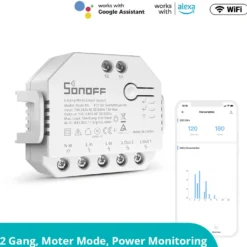Sonoff Switch | Smart WiFi Switch | 2 Udgange | DUALR3 Lite