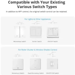 Sonoff Switch | Smart WiFi Switch | 2 Udgange | DUALR3 Lite