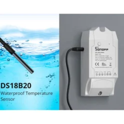 Sonoff TH16 Elite + Sonoff Temperaturføler (THR316D + WTS01)