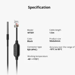 Sonoff TH16 Elite + Sonoff Temperaturføler (THR316D + WTS01)