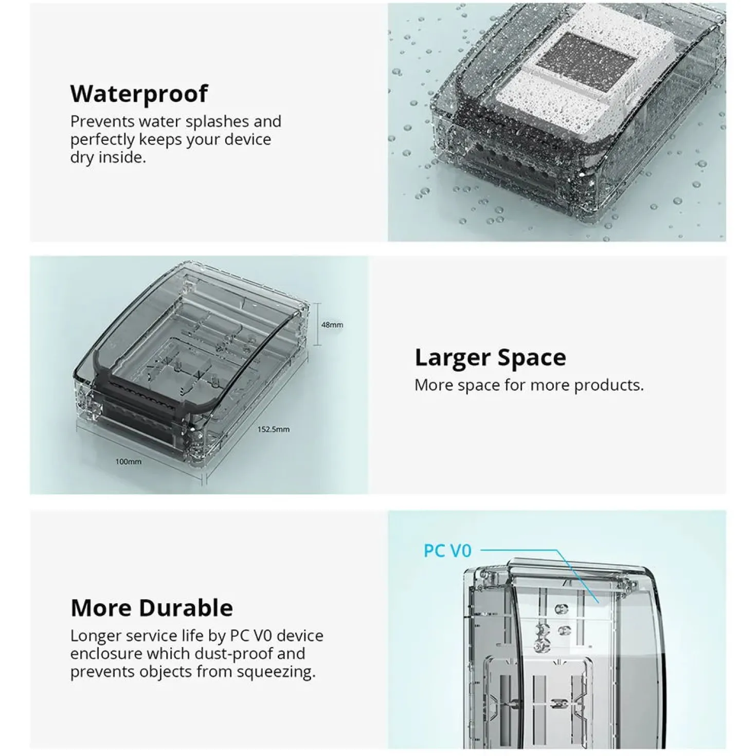 Sonoff Waterproof Box | R2 | Kompatibel med en række Sonoff produkter