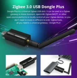 Sonoff Zigbee Dongle + Sonoff USB forlænger kabel | Sonoff USB Dongle | USB 2.0 Forlænger