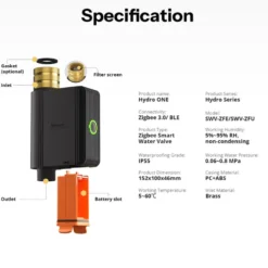 Sonoff Zigbee Smart Vandventil | Zigbee 3.0 | SWV-ZFE