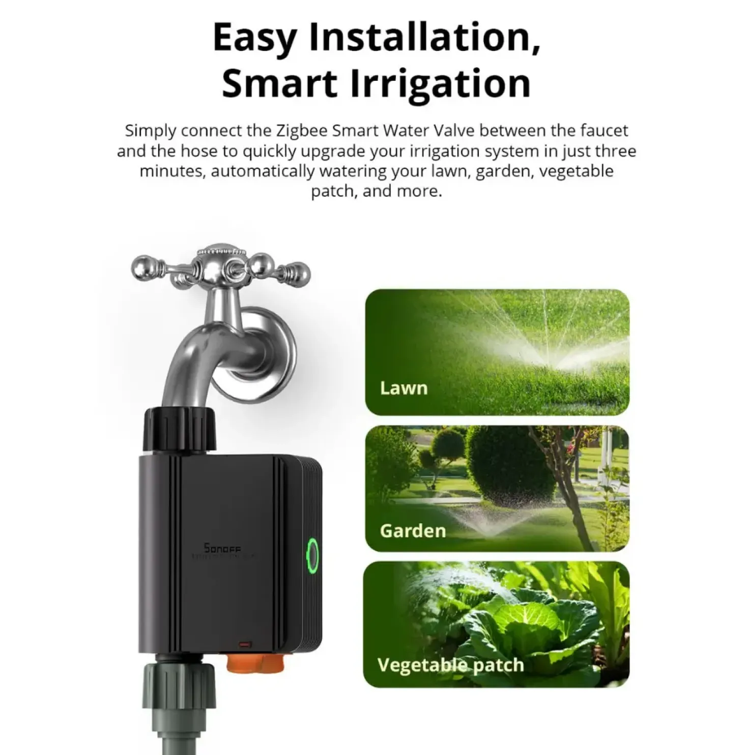 Sonoff Zigbee Smart Water Valve | Zigbee | SWV-BSP