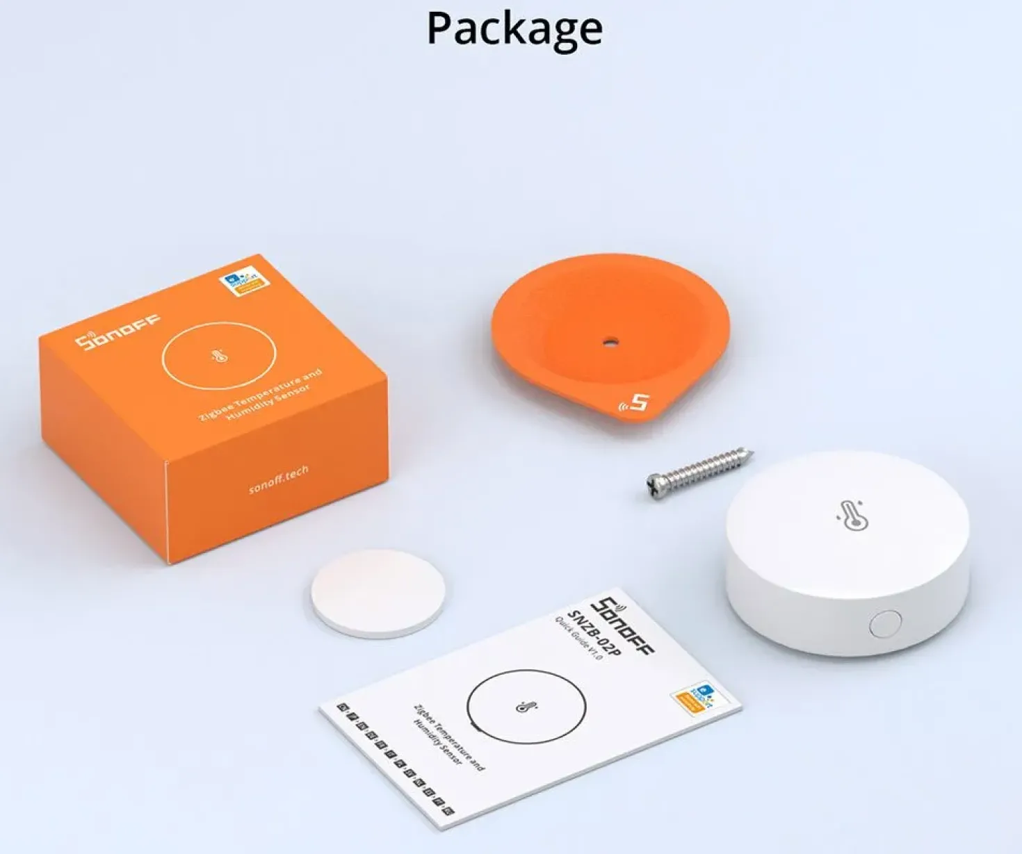 Sonoff Zigbee Temp. & Fugt sensor | 4-Pak | Zigbee 3.0 | SNZB-02P Copy