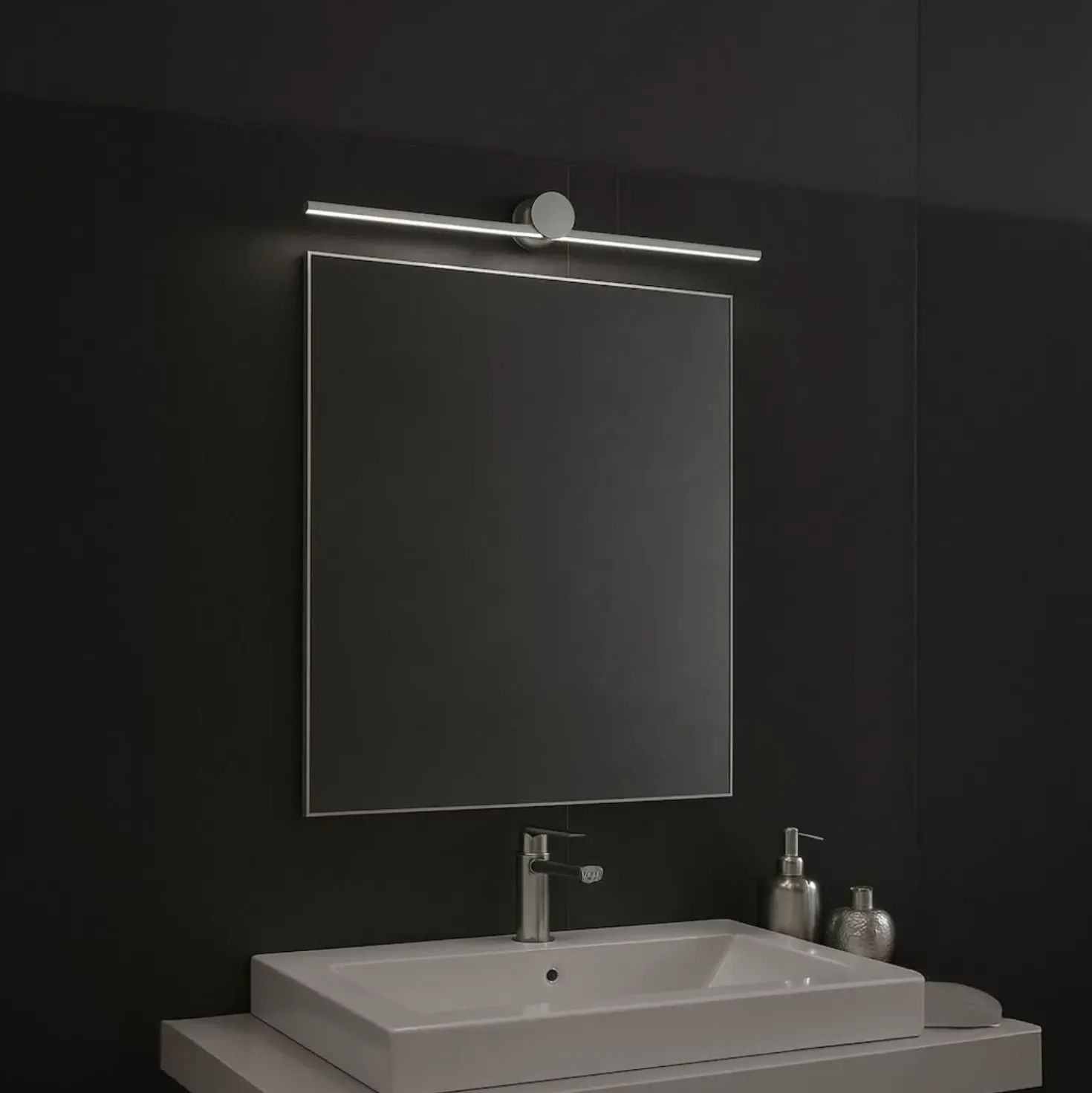 Spejlarmatur | 60cm | 4000K | 670lm | 9W | IP44 | ARTIST | Chrome