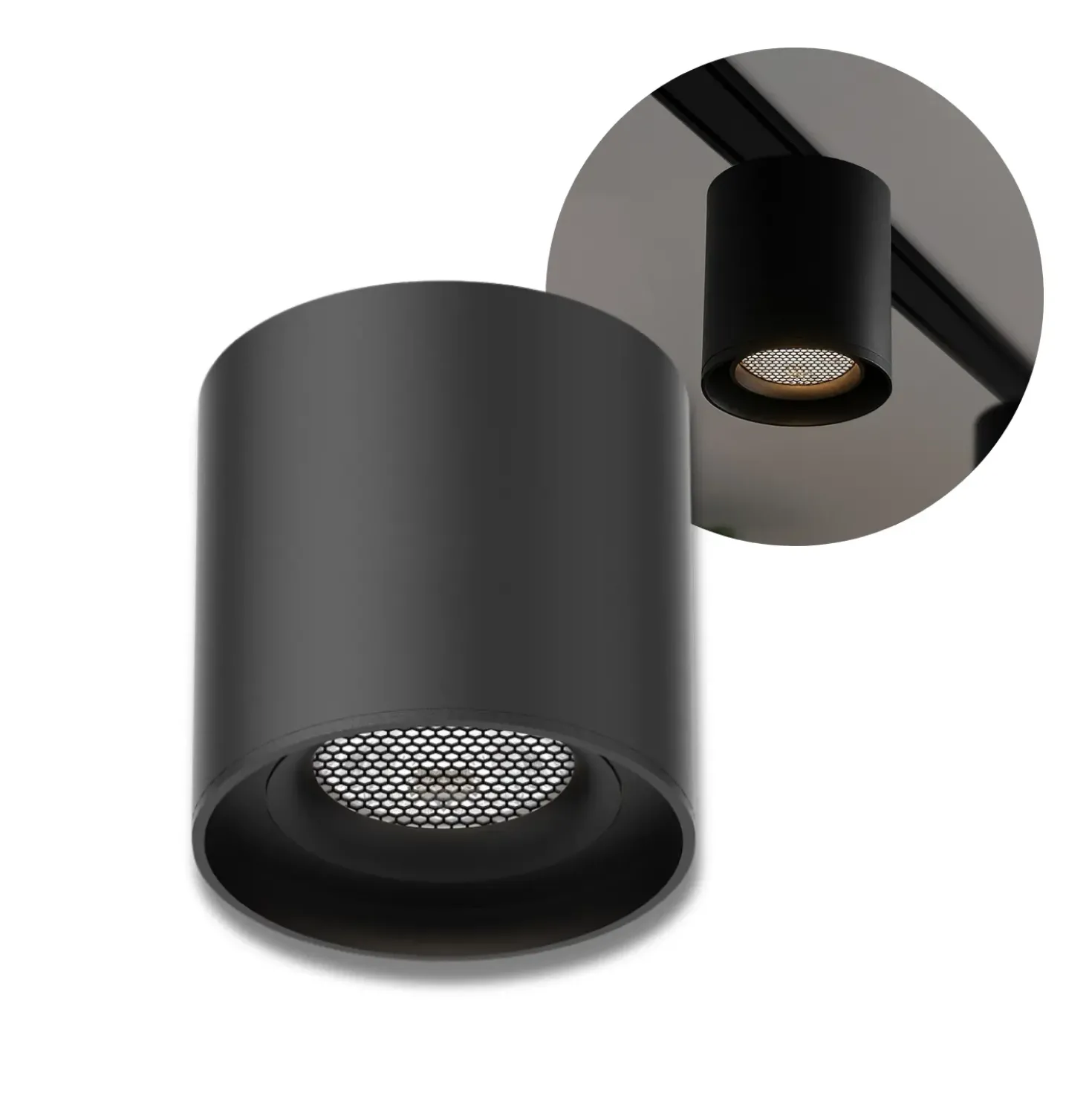 Spot Lampe til SlimTrack Skinnesystem | 24V | CCT | 400lm | 6W | Sort