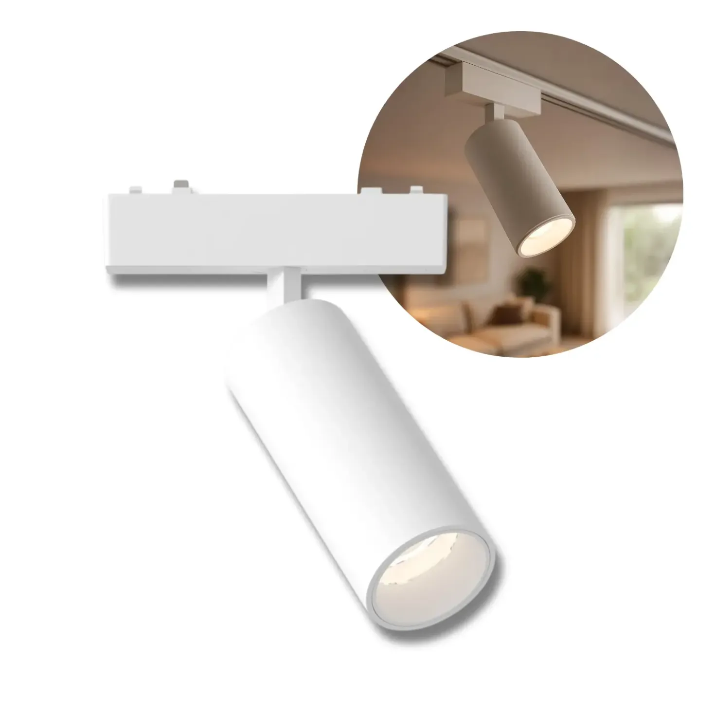 Spot Lampe til SlimTrack Skinnesystem | 24V | CCT | 530lm | 9W | Hvid