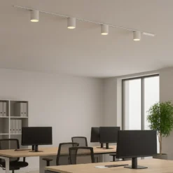 Spotlys på Skinne | 8 stk. | Komplet sæt | Wifi styring | SlimTrack | Hvid