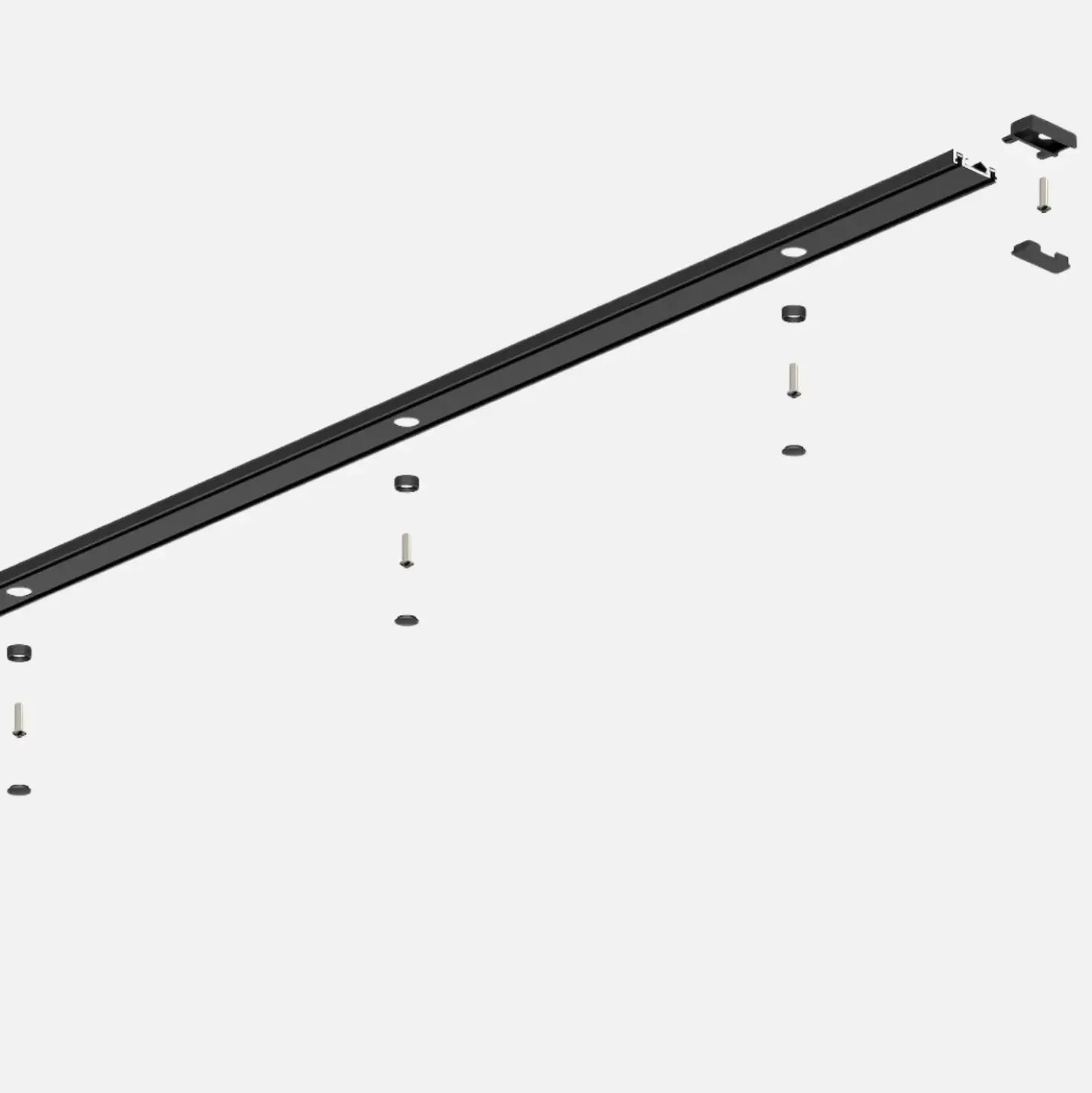 Spotlys på Skinne | 8 stk. | Komplet sæt | Wifi styring | SlimTrack | Sort