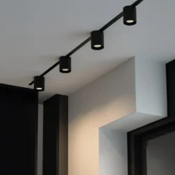Spots på Skinne | 4 stk. | Komplet sæt | Wifi styring | SlimTrack | Sort