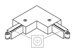 Square 90° Vinkel | Jord indvendig | 1-Faset