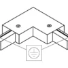 Square 90° Vinkel | Jord Udvendig | 1-Faset