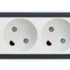 Stikdåse med USB A og C | 4 vejs | 1,4 m | 3680W | Hvid grå