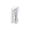 5-Stikdåse m./ jord | 5m | 13A | Max. 2990W | Hvid