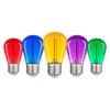 5 stk. Farvede Pærer | LED Filament | E27 | 1W | 50lm