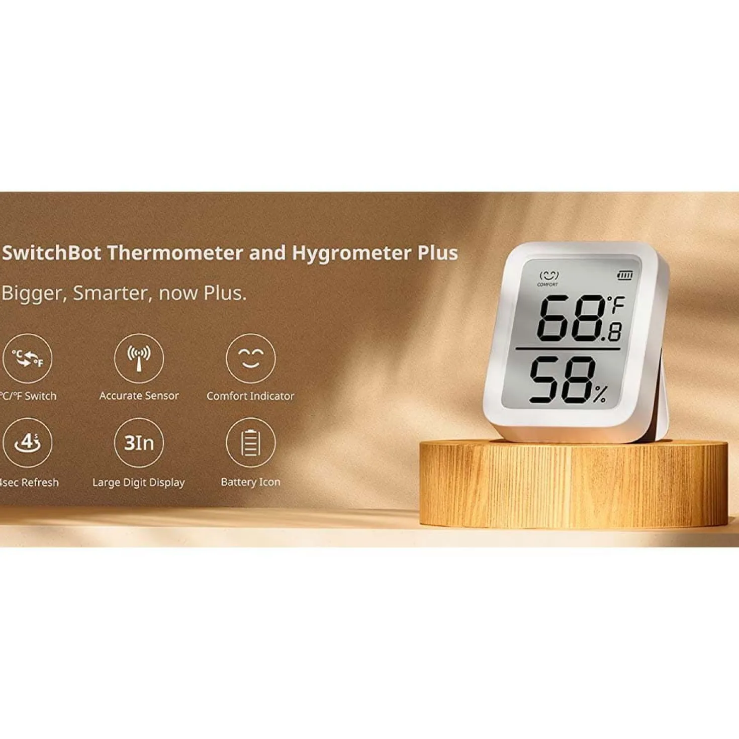2 stk. Switchbot Meter Plus inkl. Switchbot Hub | Termometer | Smart Home
