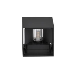 4 stk. Udendørs Væglampe inkl. G9 Pærer | 3000K | Facadelampe | Sort | Up & Down Light