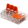 25 stk. Wago Transparente Samlemuffer 5 x 0,2-4mm2