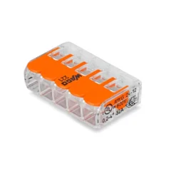 25 stk. Wago Transparente Samlemuffer 5 x 0,2-4mm2