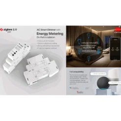 3 stk. Zigbee Lysdæmper DIN Skinne | 200W