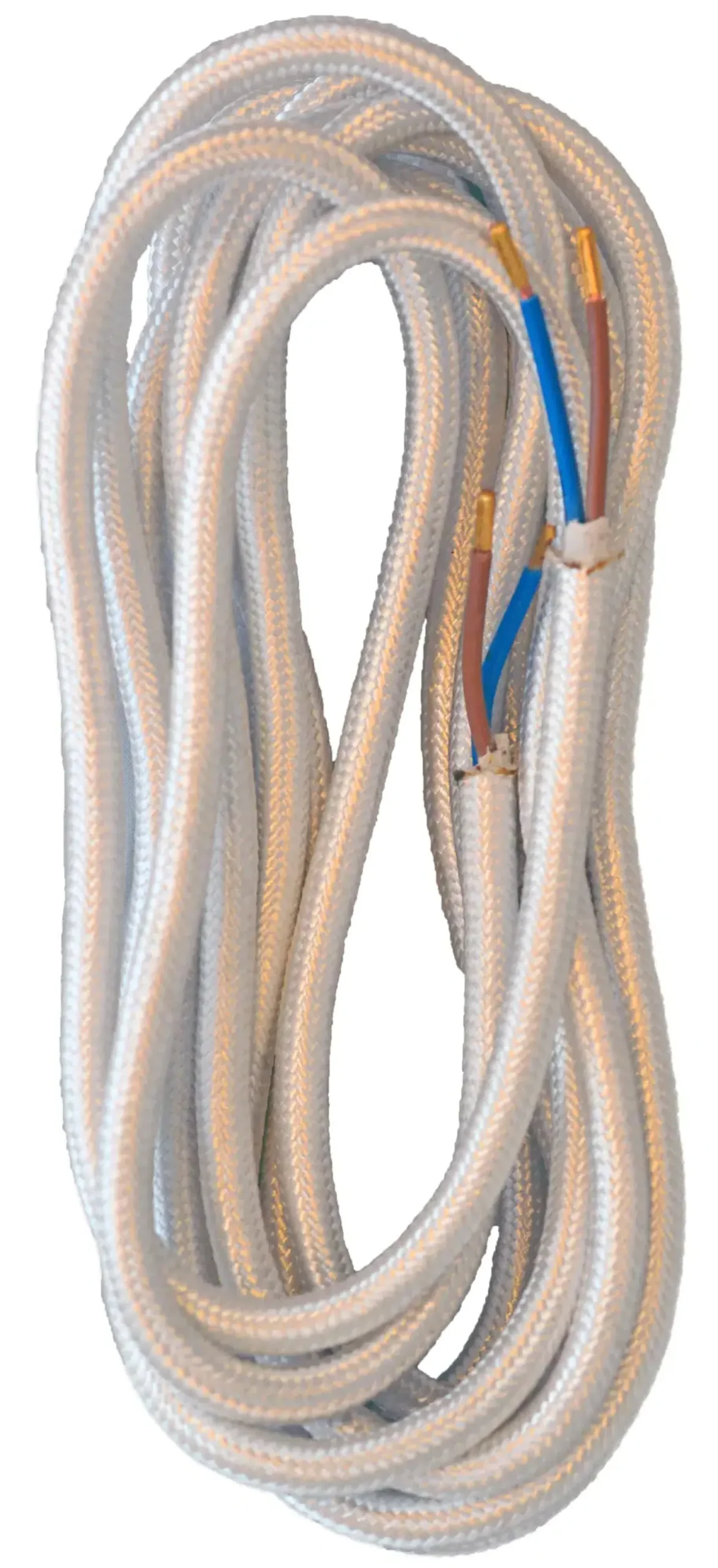 Stofledning | 3m | Hvid | 2x0.75mm²