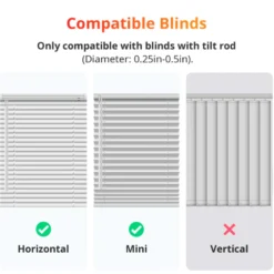 SwitchBot Blind Tilt | Automatisk Persienne | Inkl. Solcellepanel | Batteri | Smart Home