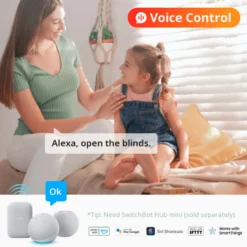 SwitchBot Blind Tilt | Automatisk Persienne | Inkl. Solcellepanel | Batteri | Smart Home