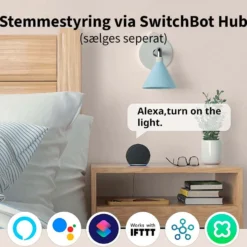 SwitchBot Bot | Trykknap | Sort | Smart Home | Bluetooth | Batteri