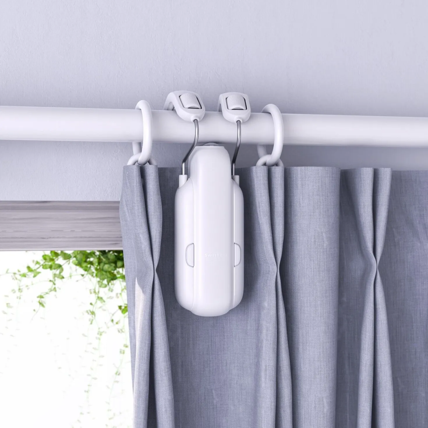 SwitchBot Curtain Rod 3 | Smart Gardin | Automatisk Gardin | Hvid