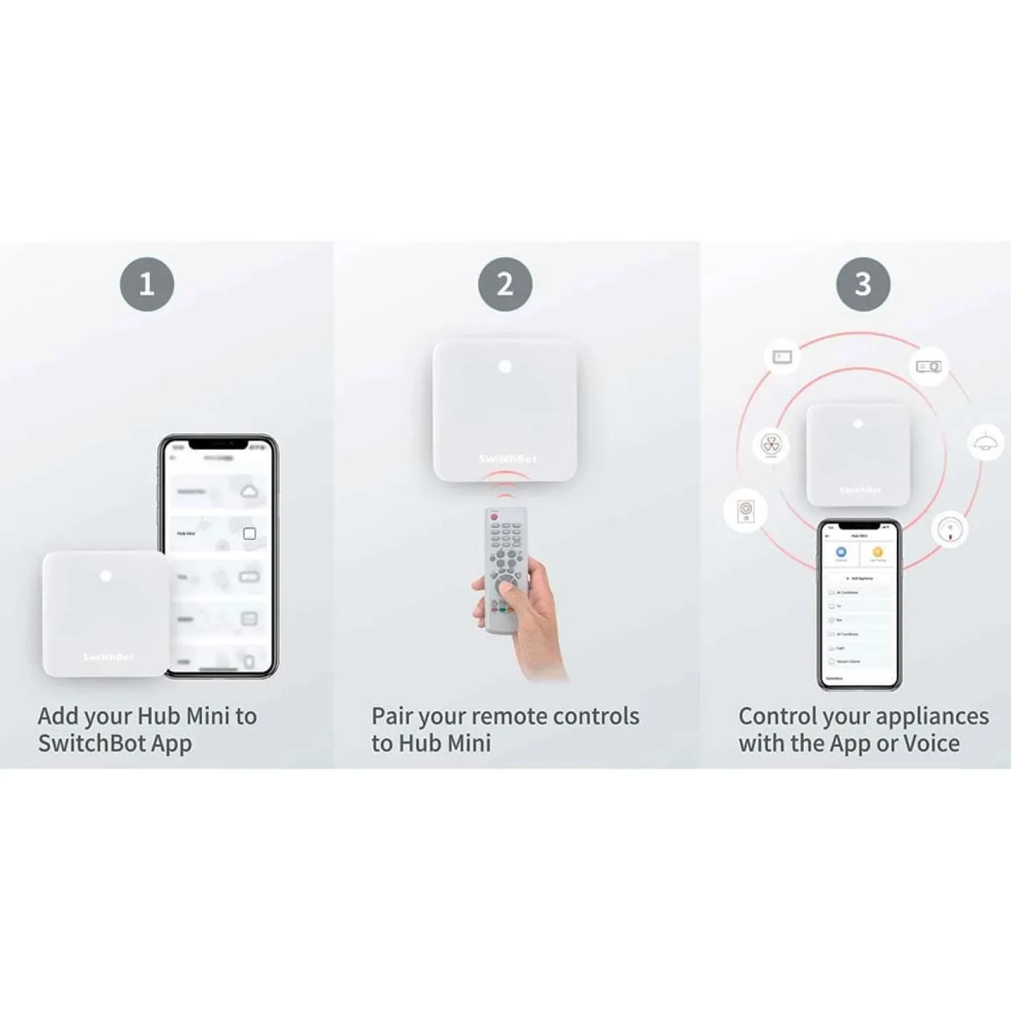 SwitchBot Hub Mini | WiFi Bridge | Universal Fjernbetjening | Smart Home