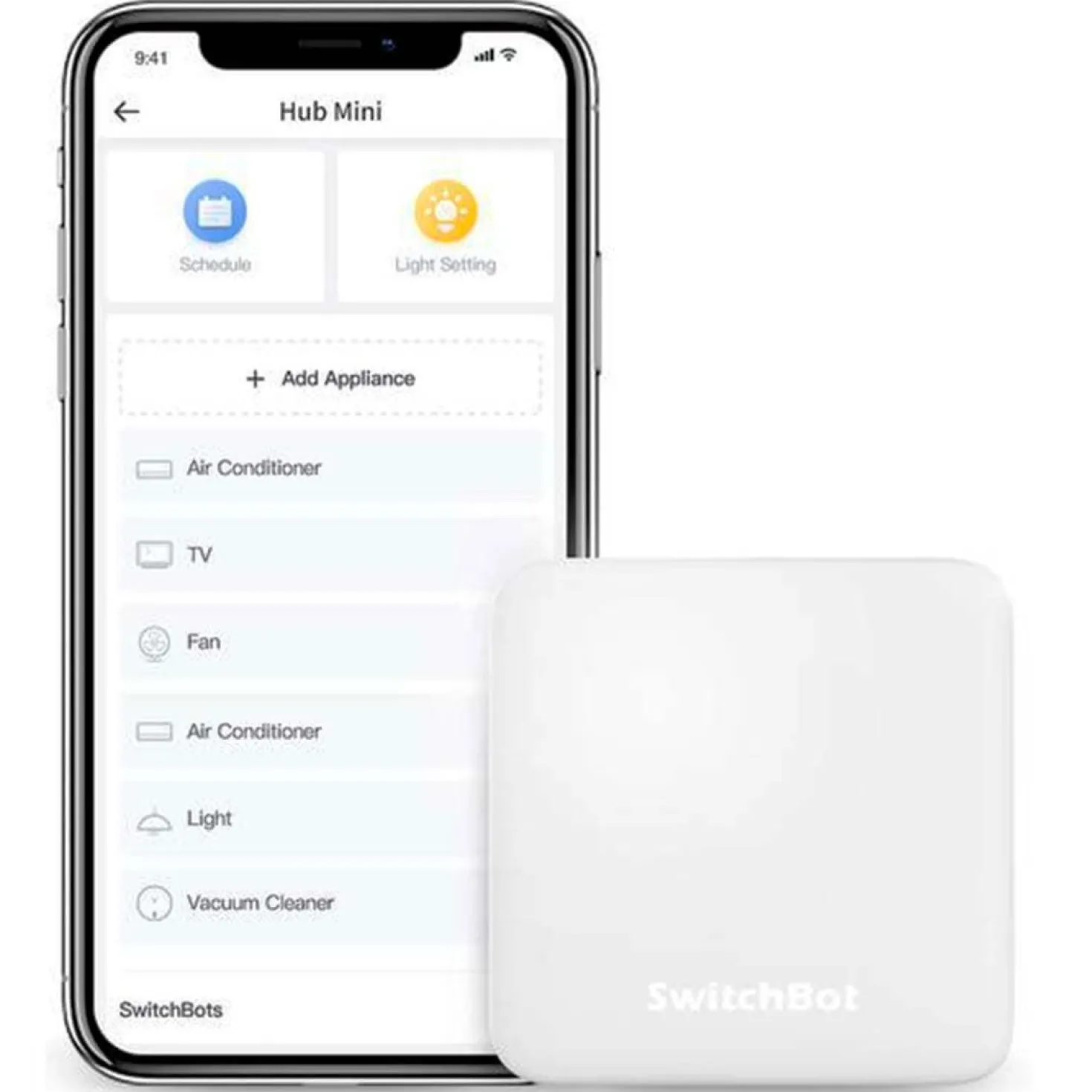 SwitchBot Hub Mini | WiFi Bridge | Universal Fjernbetjening | Smart Home