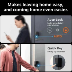 SwitchBot Lock Pro | Smart Dørlås | Elektronisk Dørlås | Smart Home | Sort