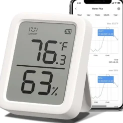 SwitchBot Meter Plus | Termometer | Hygrometer | Smart Home | Bluetooth | Batteri