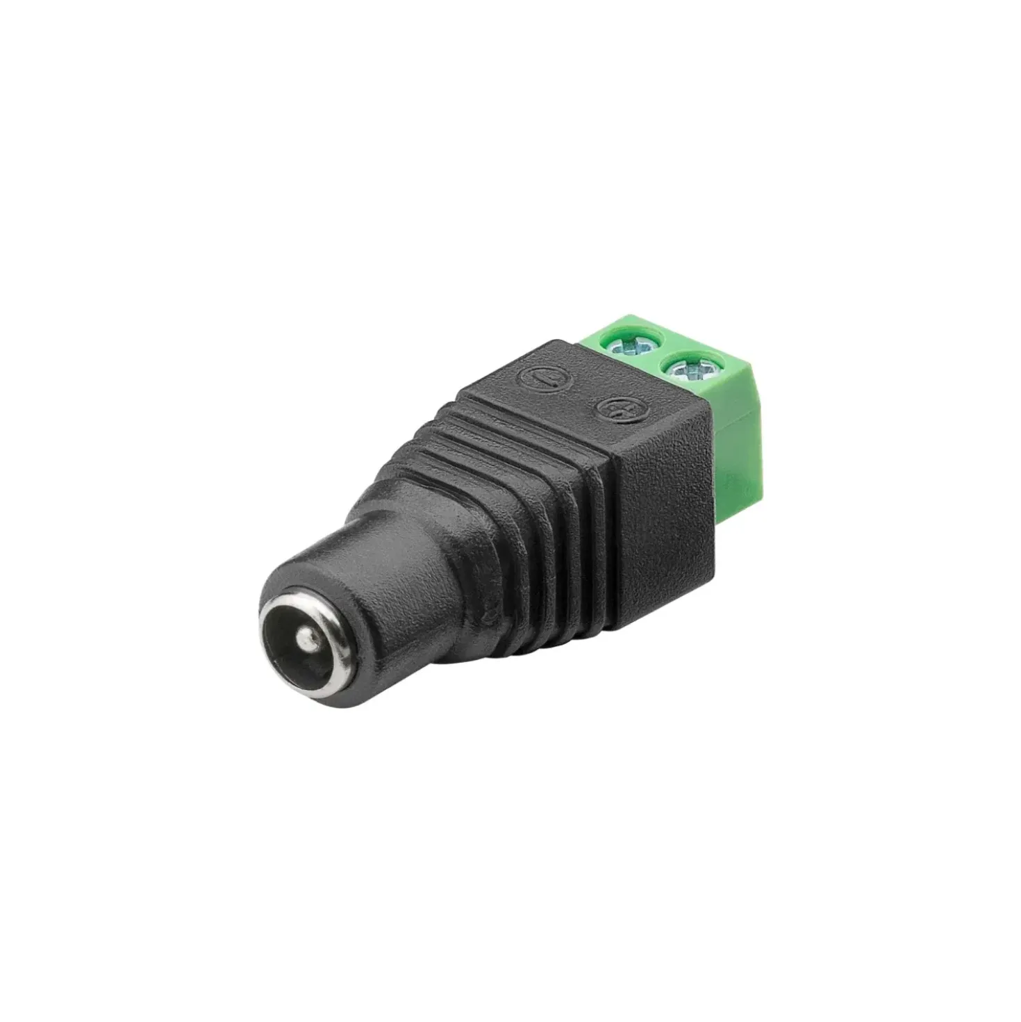 Terminal Block 2-pin til DC | Hunstik | 5,5x2,10mm | 1 stk. (76743)