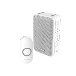 Trådløs ringeklokke | IP20/IP44 | Dørklokke kit | Hvid/grå
