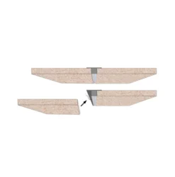 Troldtekt LED lysskinne | 24V | 120 cm | Planforsænket | 4000K