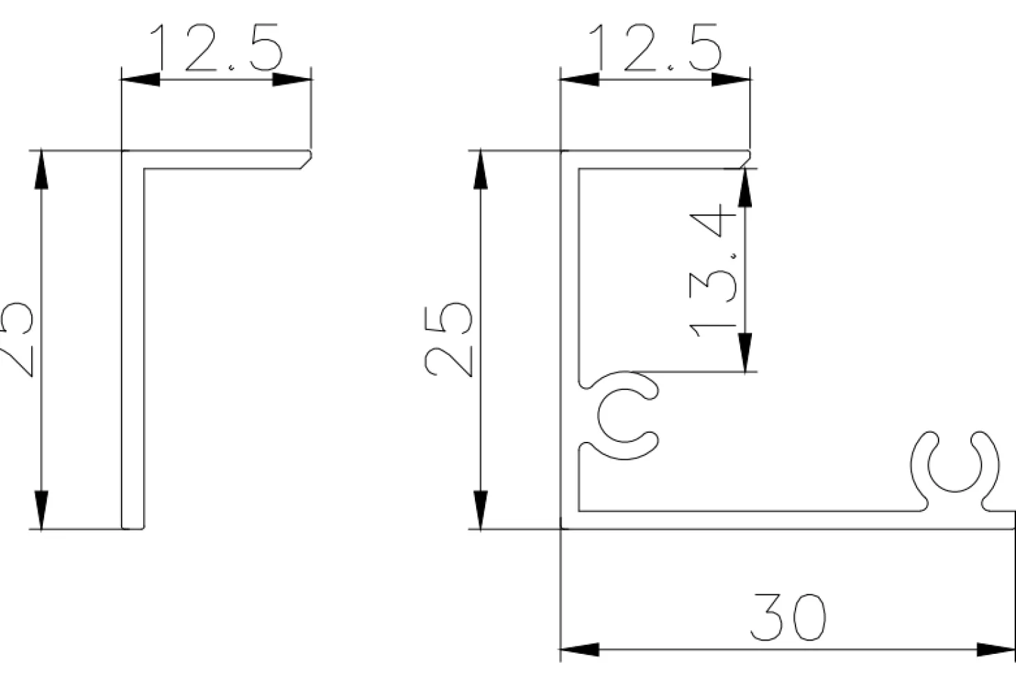 Troldtektramme til LED Panel 60x60 | 5-Pak | 25mm | Perfect Fit | Hvid