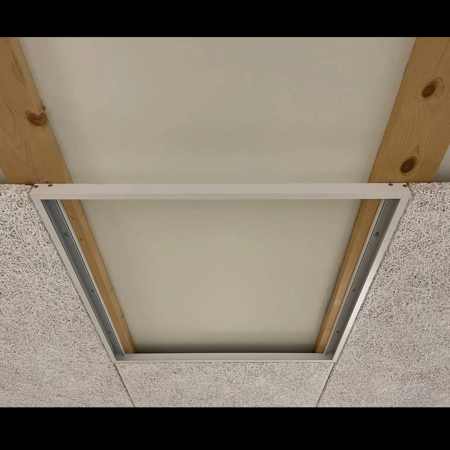 Troldtektramme til LED Panel 60x60 | 5-Pak | 25mm | Perfect Fit | Hvid